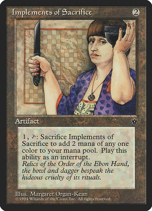 Implements of Sacrifice highlighted card art