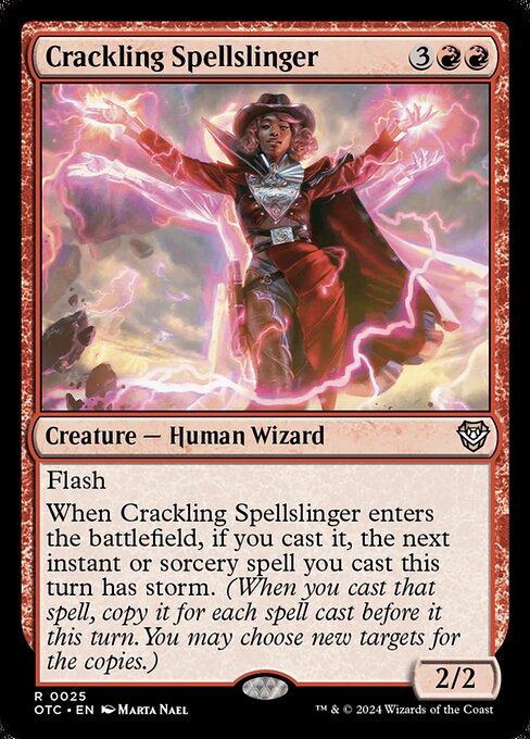 Crackling Spellslinger from Outlaws of Thunder Junction Commander
