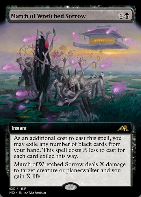 March of Wretched Sorrow highlighted card art