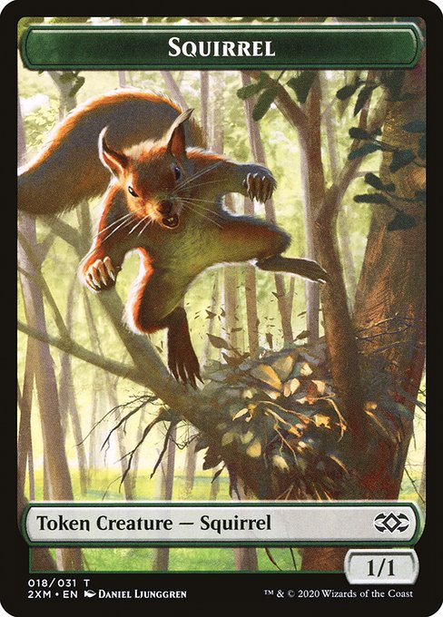 Squirrel from Double Masters Tokens