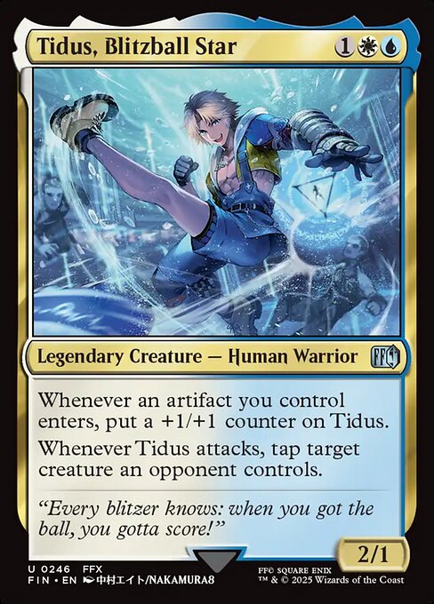 Tidus, Blitzball Star highlighted card art