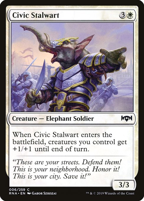 Civic Stalwart highlighted card art