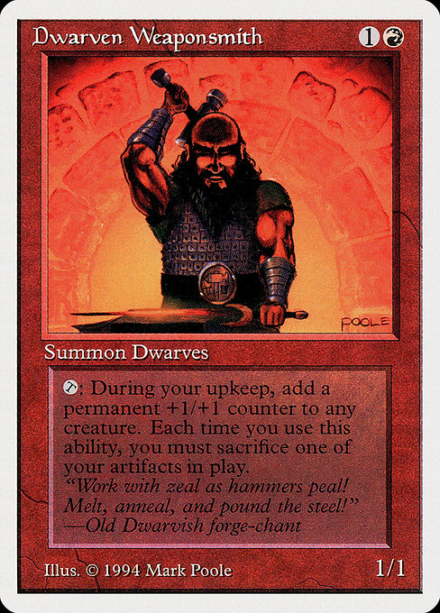 Dwarven Weaponsmith highlighted card art