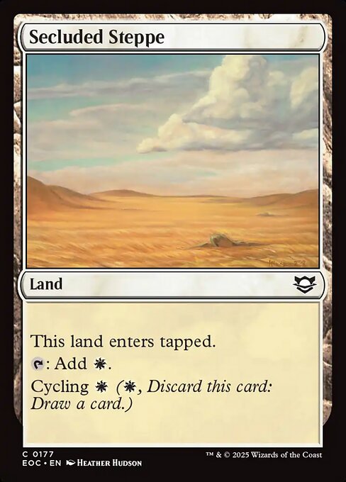 Secluded Steppe highlighted card art