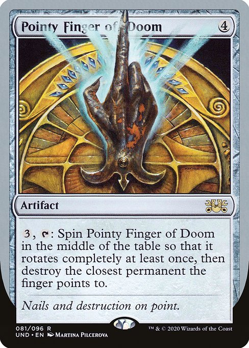 Pointy Finger of Doom highlighted card art