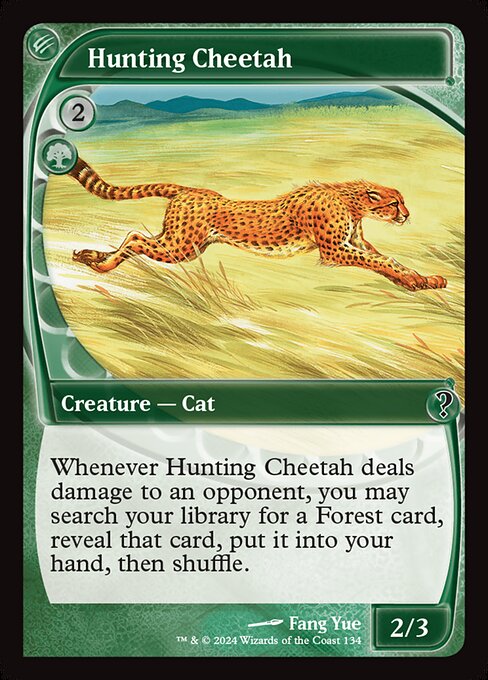 Hunting Cheetah highlighted card art