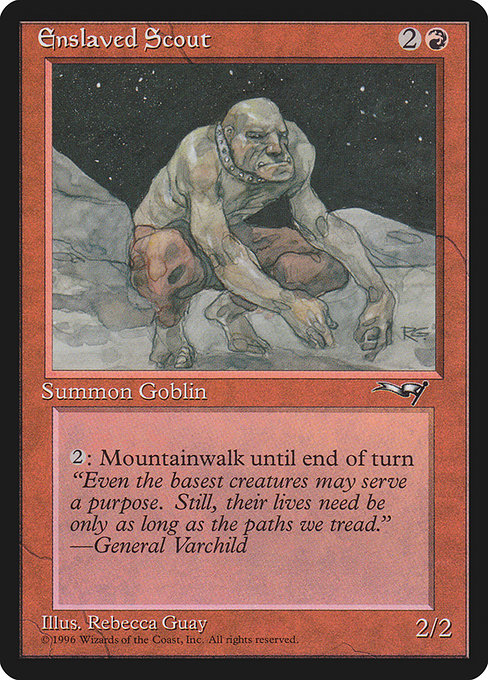 Enslaved Scout highlighted card art