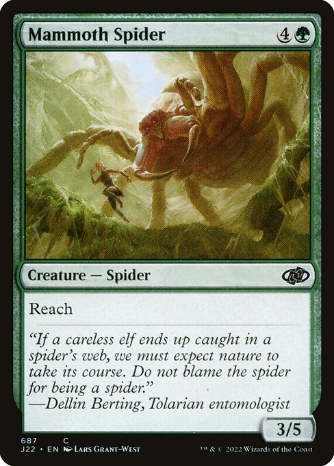 Mammoth Spider highlighted card art