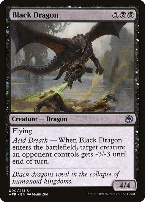 Black Dragon from Adventures in the Forgotten Realms