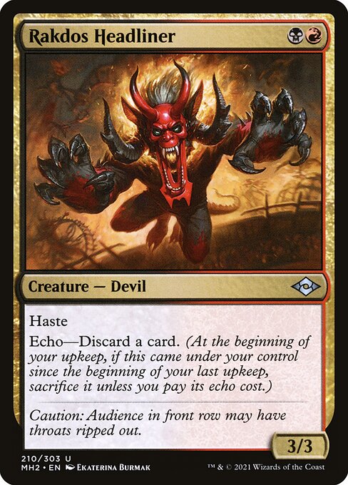 Rakdos Headliner from Modern Horizons 2