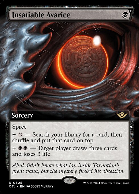 Insatiable Avarice from Outlaws of Thunder Junction