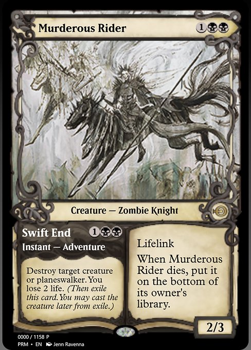 Murderous Rider // Swift End from Magic Online Promos