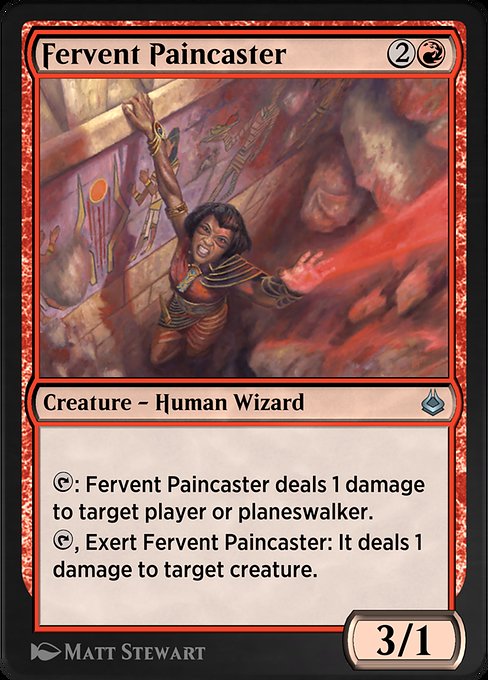 Fervent Paincaster highlighted card art