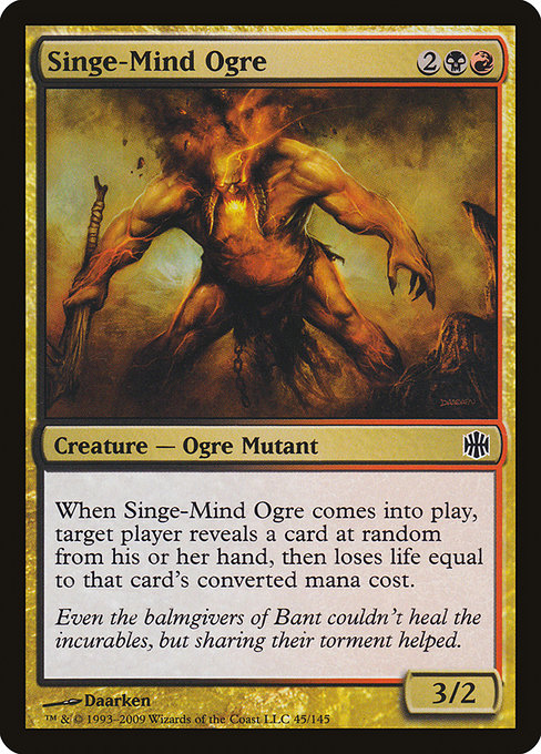 Singe-Mind Ogre highlighted card art
