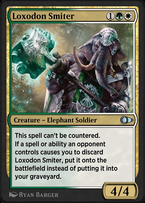 Loxodon Smiter highlighted card art