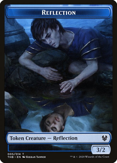 Reflection highlighted card art