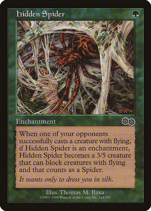 Hidden Spider highlighted card art
