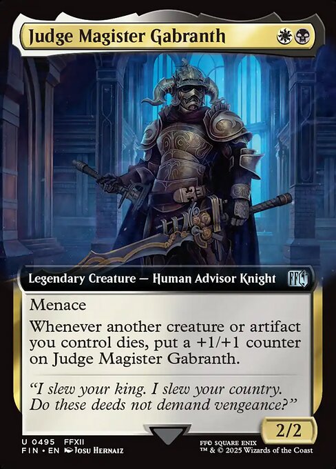 Judge Magister Gabranth highlighted card art