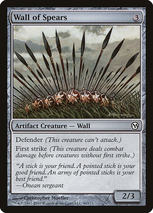Wall of Spears highlighted card art
