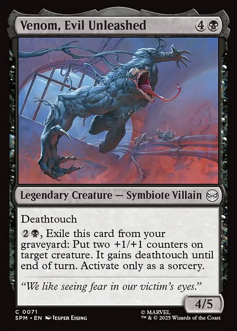 Venom, Evil Unleashed highlighted card art