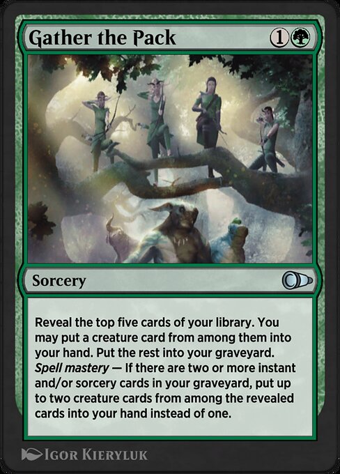 Gather the Pack highlighted card art