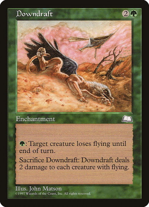 Downdraft highlighted card art