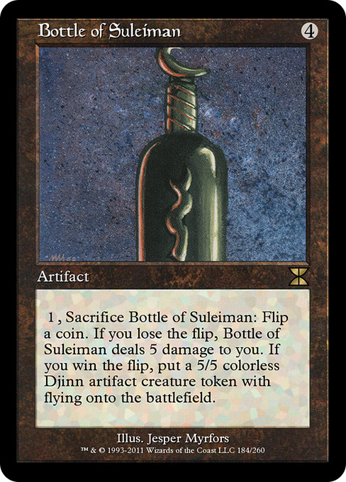 Bottle of Suleiman highlighted card art