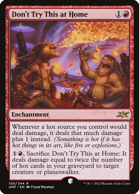 Don't Try This at Home from Unfinity