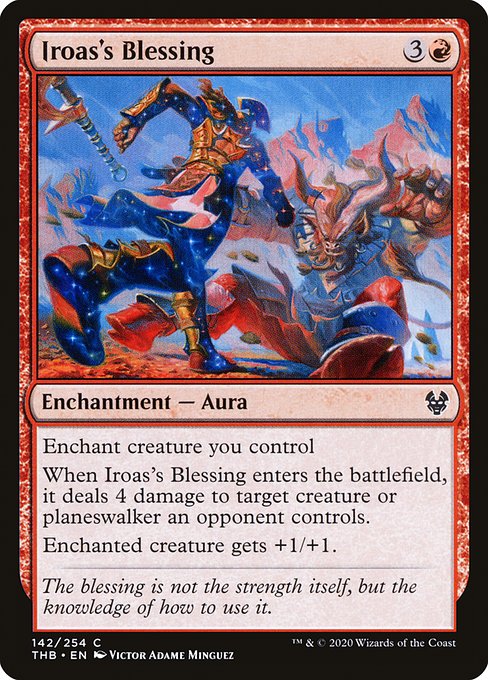 Iroas's Blessing highlighted card art