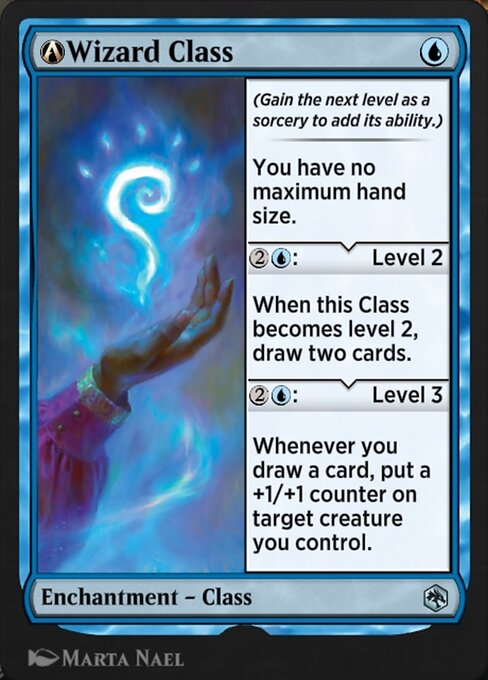 A-Wizard Class highlighted card art