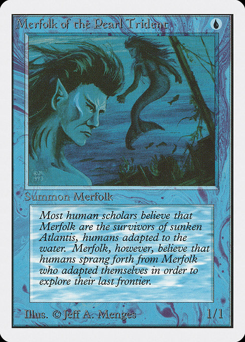 Merfolk of the Pearl Trident from Unlimited Edition
