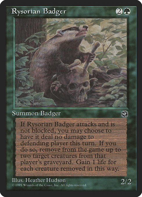 Rysorian Badger highlighted card art
