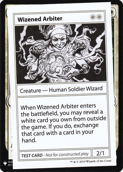 Wizened Arbiter from Mystery Booster Playtest Cards 2019