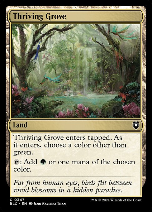 Thriving Grove from Bloomburrow Commander