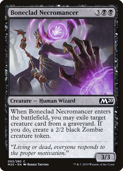 Boneclad Necromancer from Core Set 2020