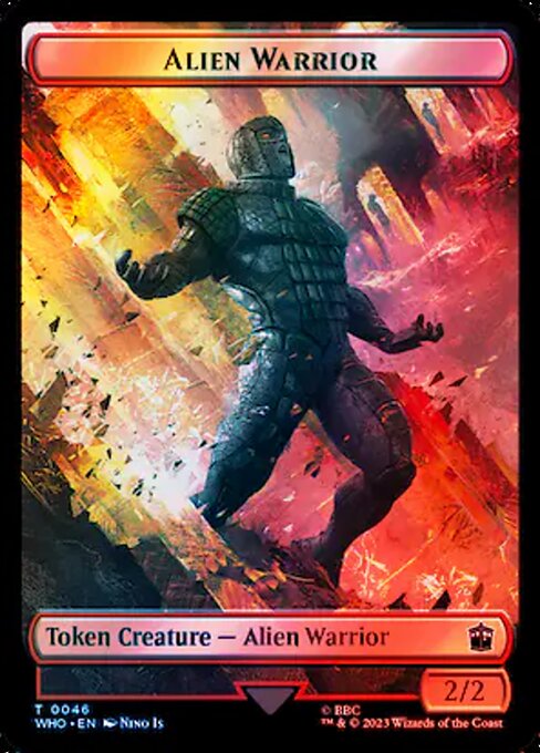 Alien Warrior from Doctor Who Tokens