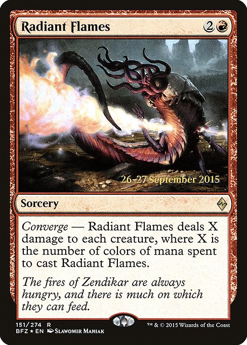 Radiant Flames from Battle for Zendikar Promos