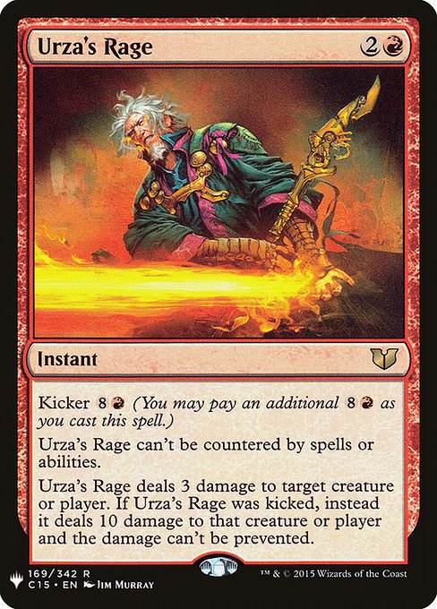 Urza's Rage from The List