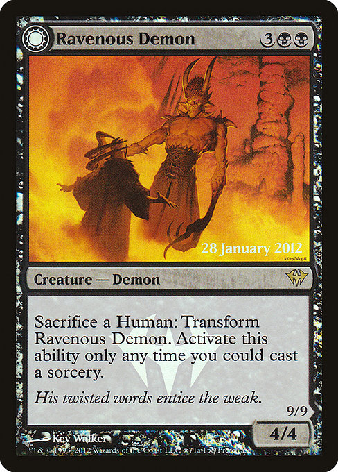 Ravenous Demon // Archdemon of Greed from Dark Ascension Promos