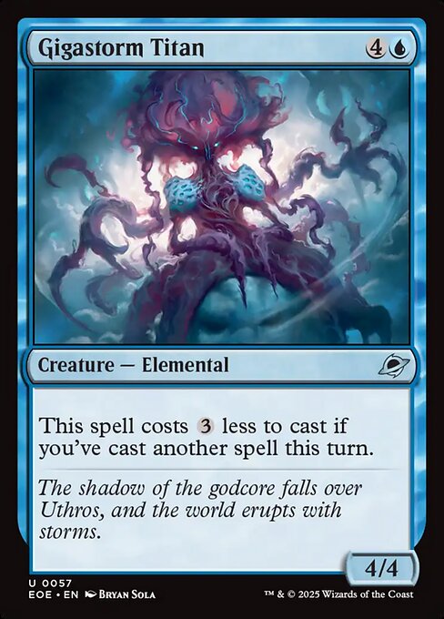Gigastorm Titan highlighted card art