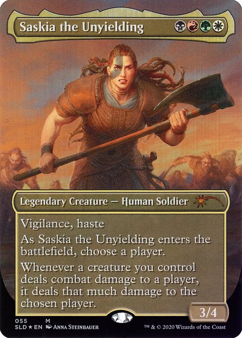 Saskia the Unyielding highlighted card art