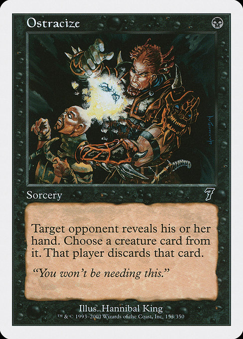 Ostracize highlighted card art