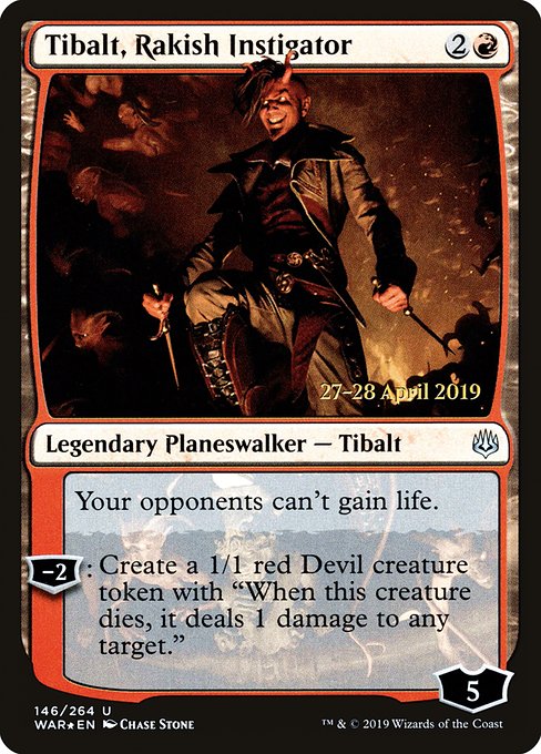 Tibalt, Rakish Instigator from War of the Spark Promos