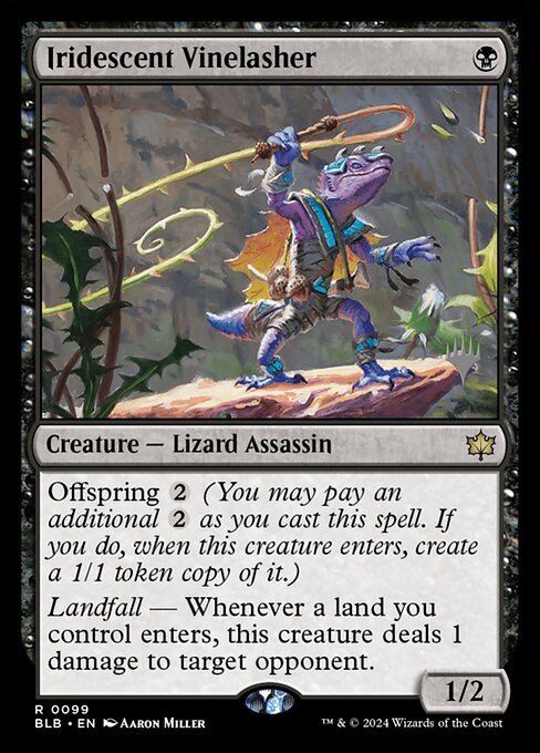 Iridescent Vinelasher from Bloomburrow Promos