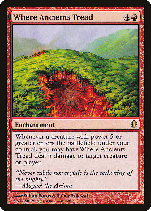 Where Ancients Tread highlighted card art