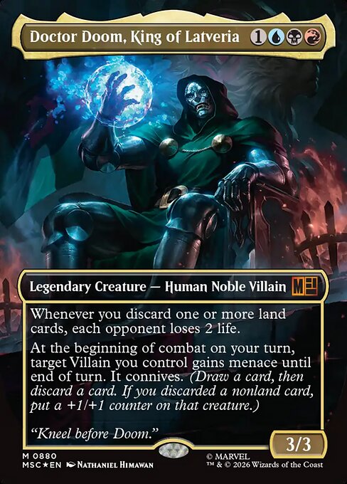 Doctor Doom, King of Latveria from Marvel Super Heroes Commander
