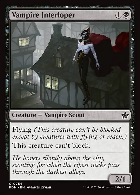 Vampire Interloper highlighted card art