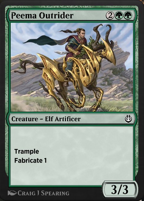 Peema Outrider highlighted card art