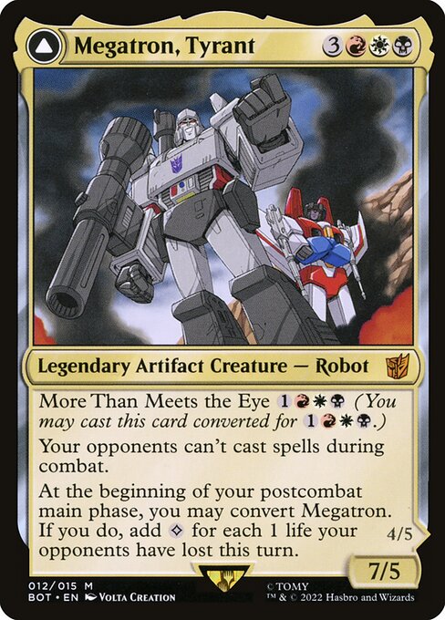 Megatron, Tyrant // Megatron, Destructive Force from Transformers