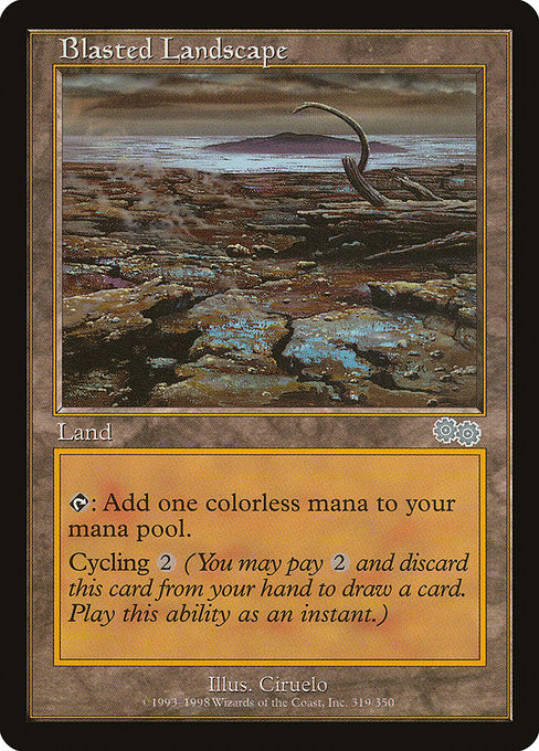Blasted Landscape from Urza's Saga